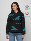 Женское худи / Плавники акул