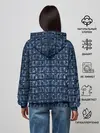 Женское худи / Текстура аллигатора