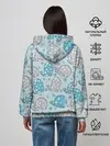 Женское худи / Киты паттерн