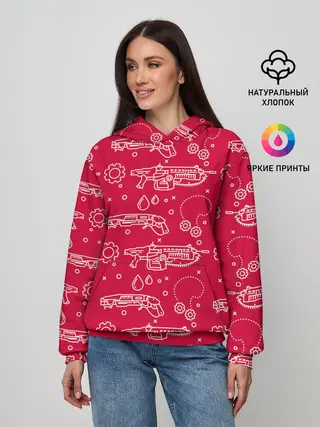 Женское худи / Gears pattern