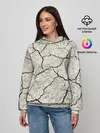 Женское худи / Трещины на земле