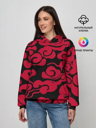 Женское худи / Красное облако
