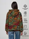 Женское худи / абстрактный узор линии