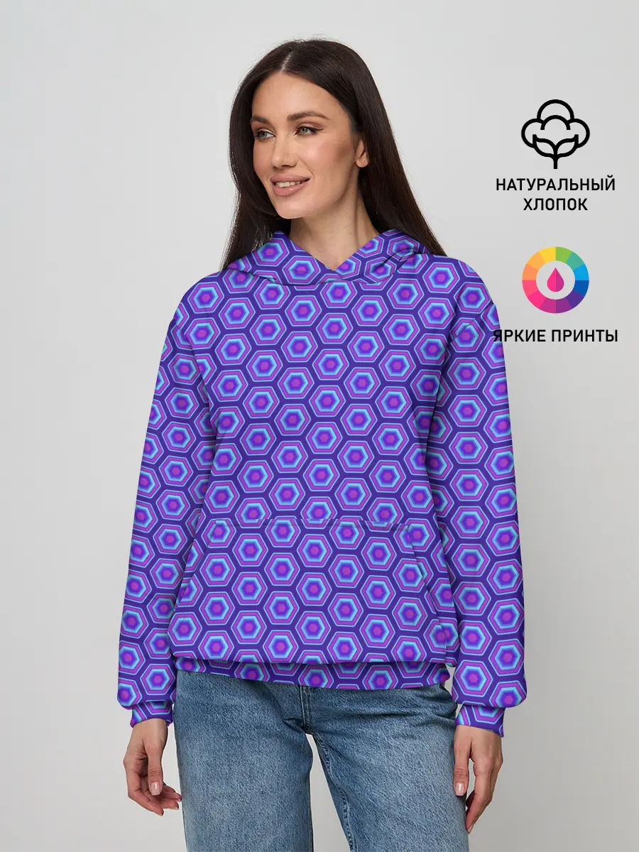 Женское худи / Geometric Background