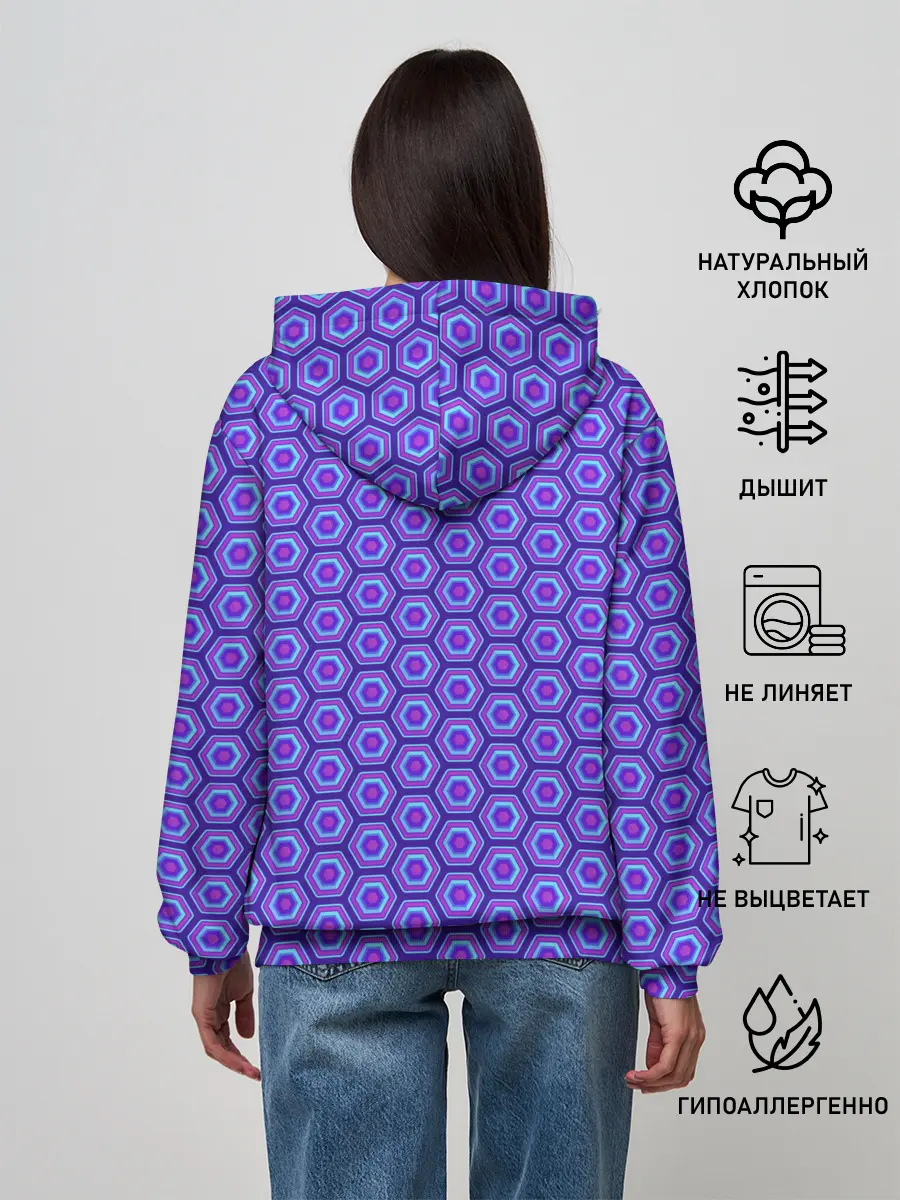 Женское худи / Geometric Background