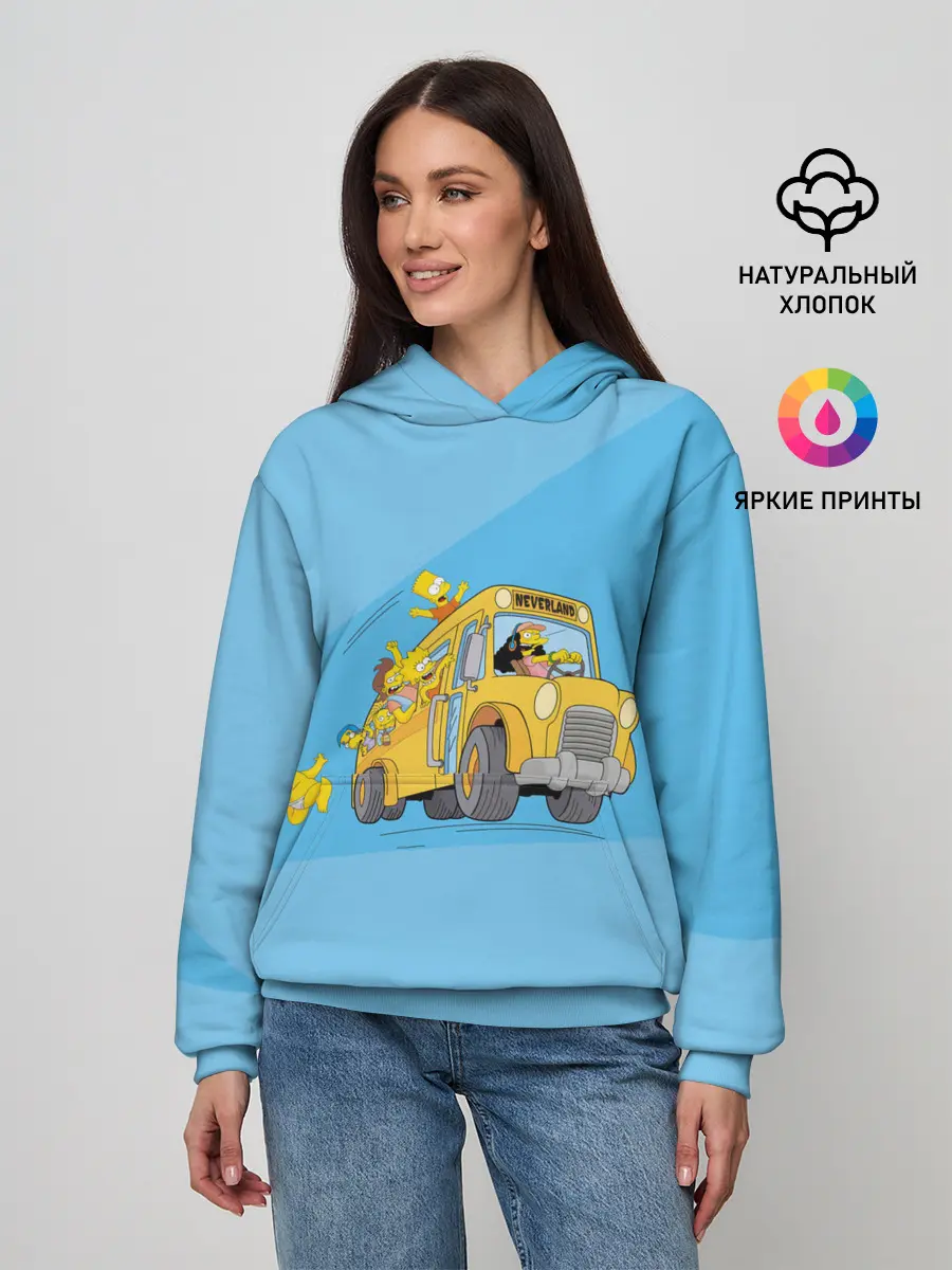 Женское худи / Автобус в Неверленд