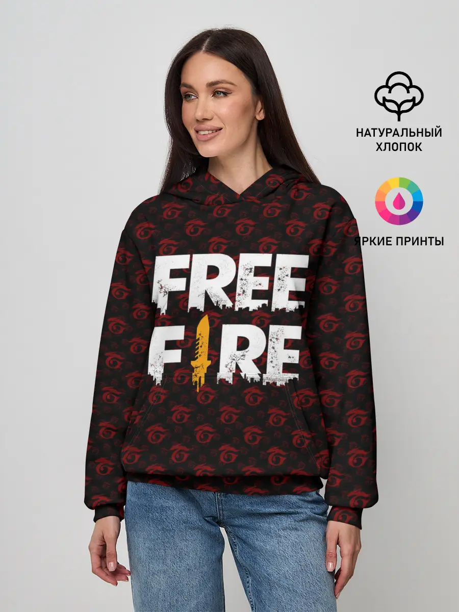 Женское худи / FREEFIRE | PATTERN GARENA (Z)