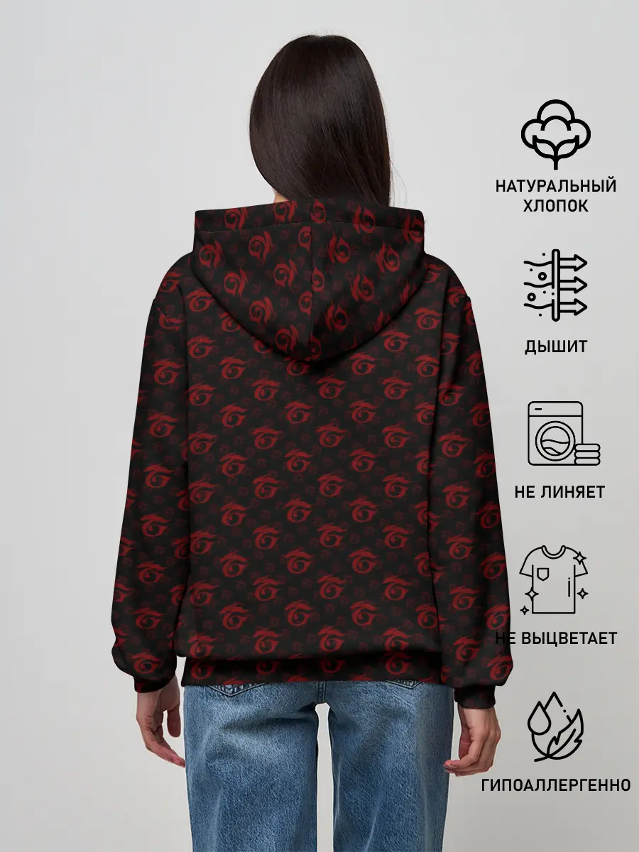 Женское худи / FREEFIRE | PATTERN GARENA (Z)