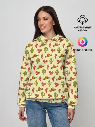 Женское худи / Мексиканский фон