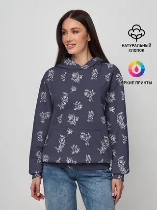 Женское худи / White Plant