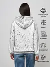 Женское худи / Панда Любовь Сердце Брызги