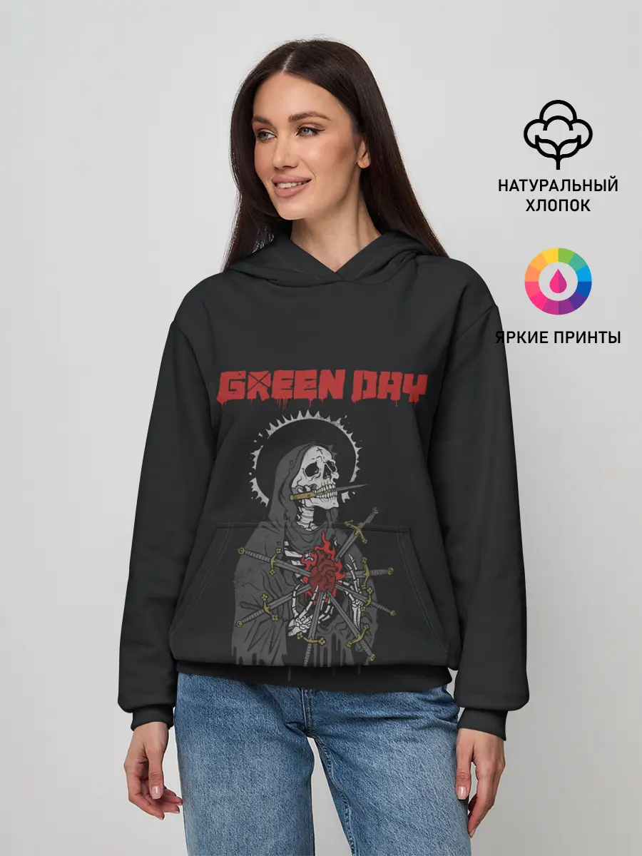 Женское худи / GreenDay | ГринДей | Poster (Z)