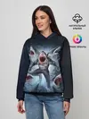 Женское худи / АКУЛА МОНСТР