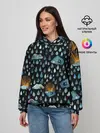 Женское худи / Дождливая осень.Солнце, облака