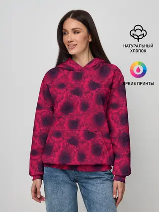 Женское худи / Красные маки