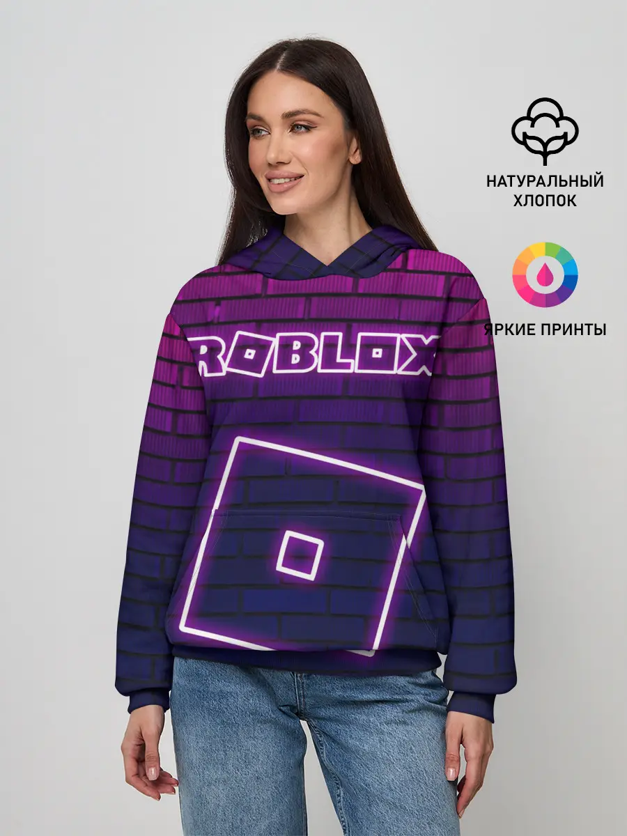Женское худи / ROBLOX / РОБЛОКС / НЕОН