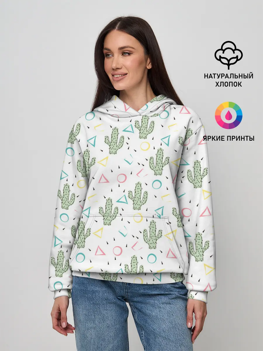 Женское худи / Кактусы