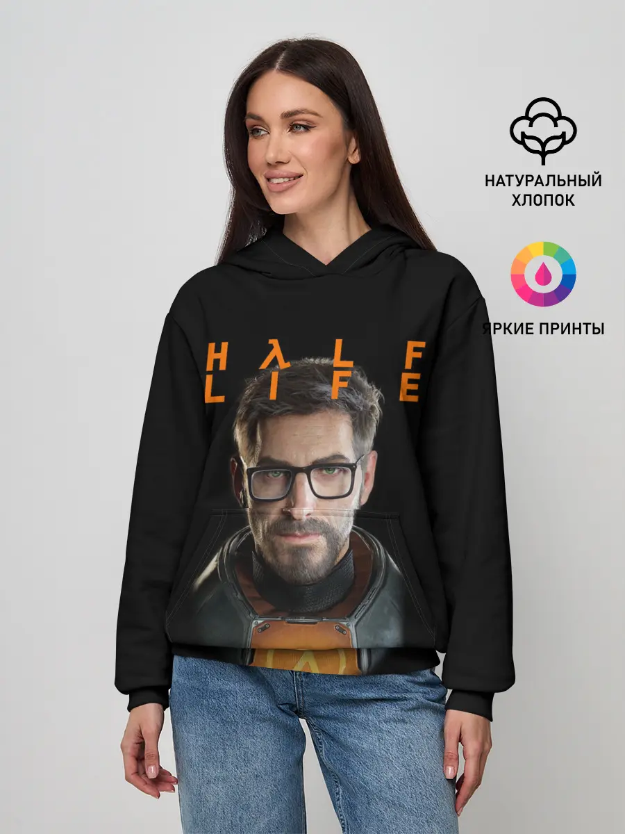 Женское худи / HALF-LIFE | FREEMAN | ФРИМАН