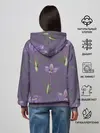 Женское худи / Цветы шафрана на фиолетовом