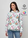 Женское худи / Журавли и хризантемы