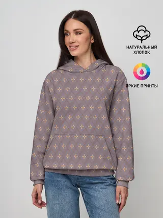 Женское худи / Тонкие ромбы