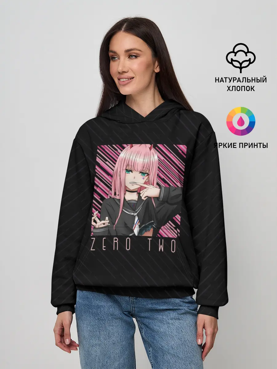 Женское худи / Zero Two в квадрате