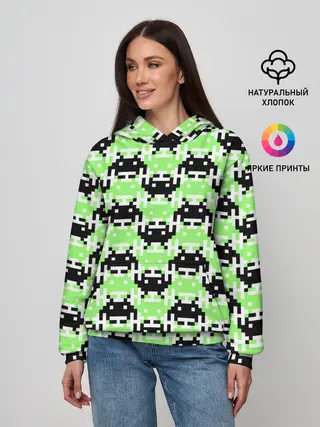 Женское худи / Space Invaders | Old game