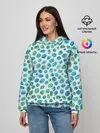 Женское худи / Драгоценные зеленые камешки