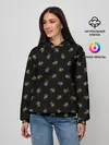Женское худи / Золотые пчелы паттерн