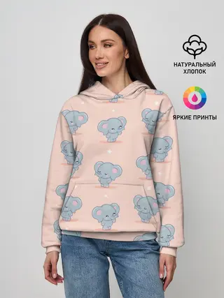 Женское худи / Слоники