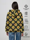 Женское худи / Подсолнухи паттерн