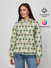 Женское худи / Узор ретро Ананасы