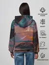 Женское худи / закат на качелях