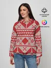 Женское худи / Вязаный рисунок