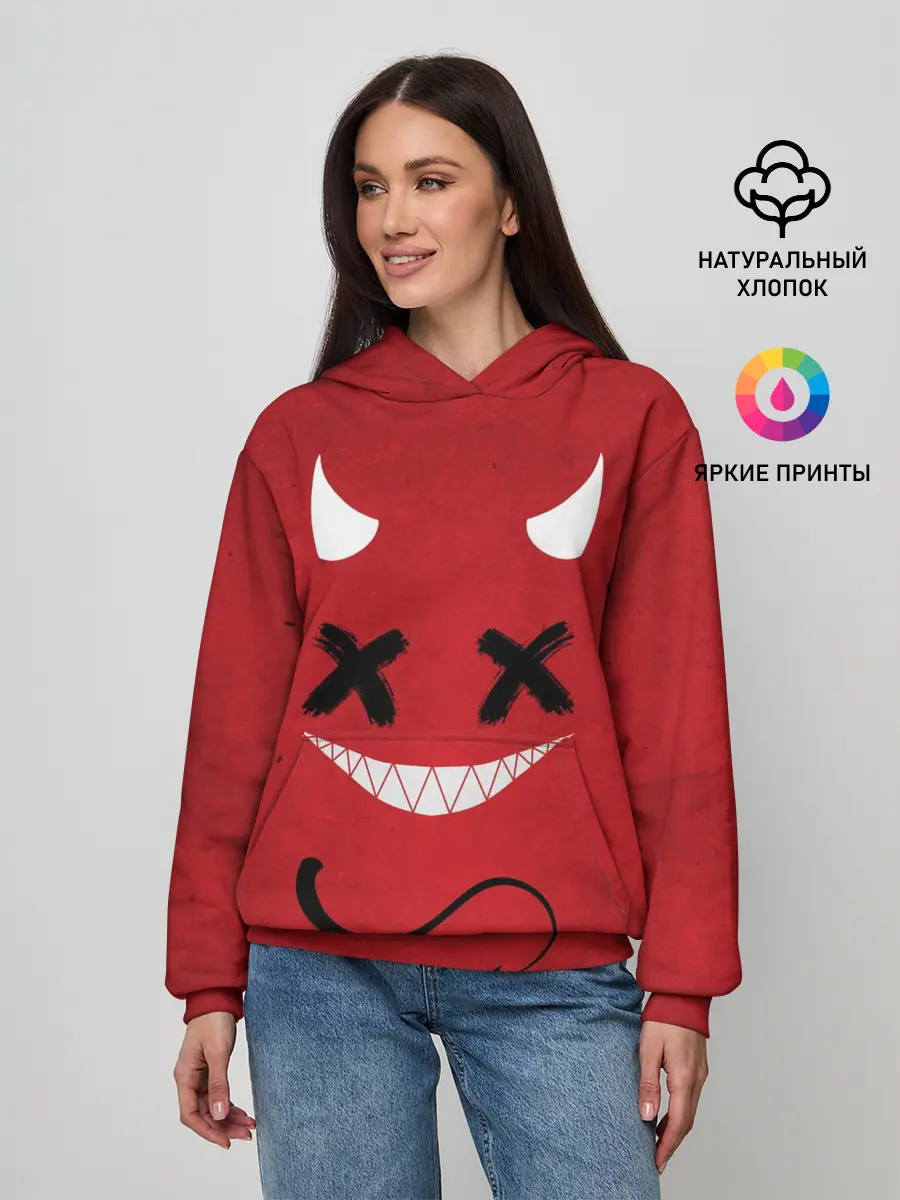Женское худи / Red Evil Smile