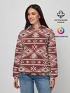 Женское худи / Вязаный рисунок