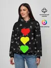 Женское худи / СВЕТОФОР ИЗ СЕРДЕЦ