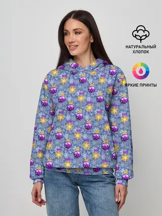 Женское худи / Новогодние Ёлочные Украшения