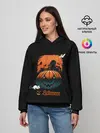 Женское худи / Кладбище Halloween