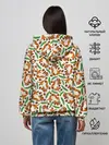 Женское худи / Тигрята, еловые ветки и желуди