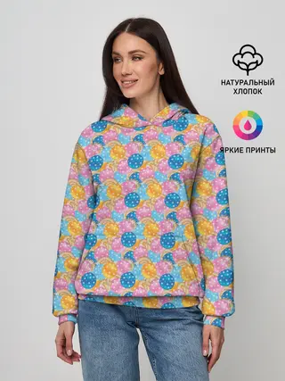 Женское худи / Новогодние Ёлочные Шары