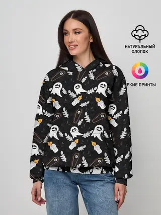 Женское худи / Patern Halloween 16
