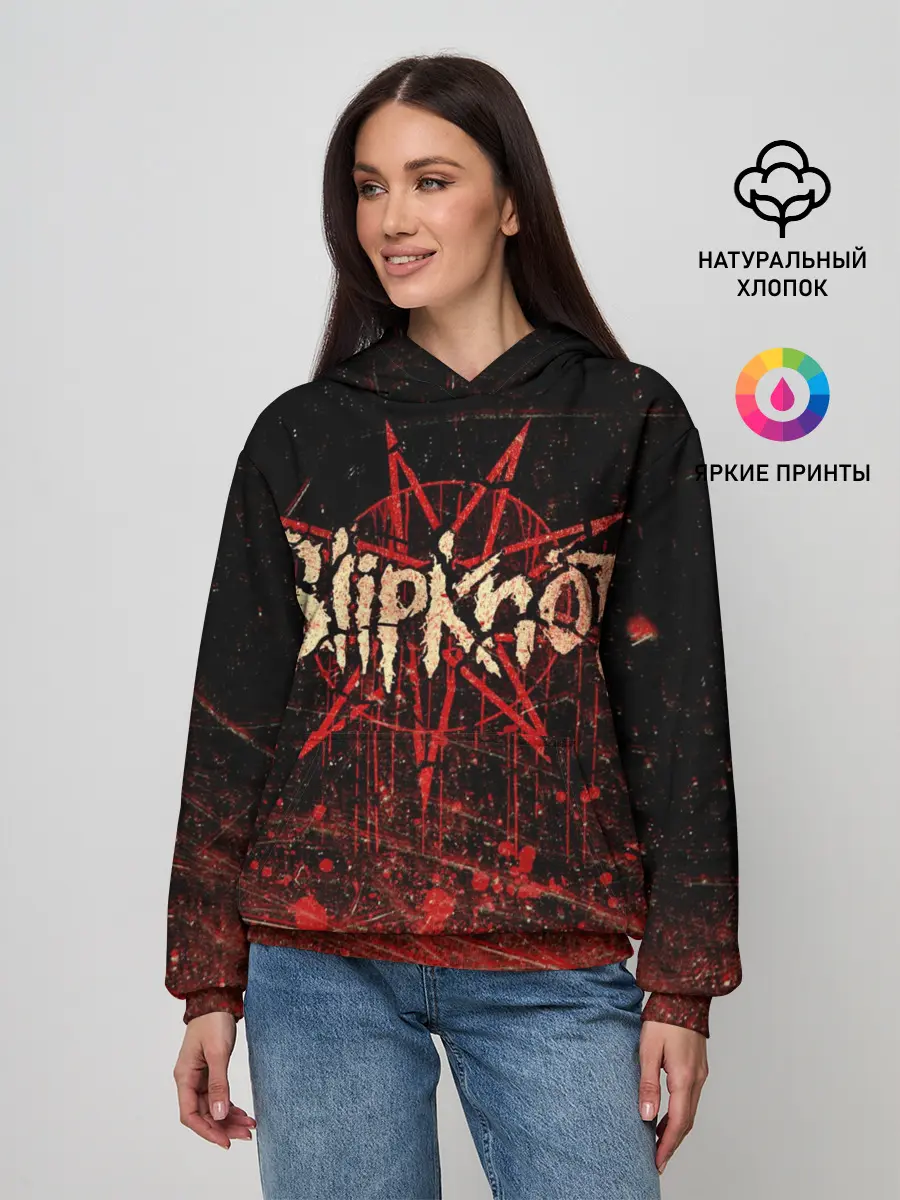 Женское худи / Слипкнот Гранж | Slipknot Grunge
