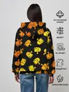Женское худи / BOO! ПРИЗРАК, ПРИВЕДЕНИЕ ХЕЛЛОУИН ОРАНЖЕВЫЙ