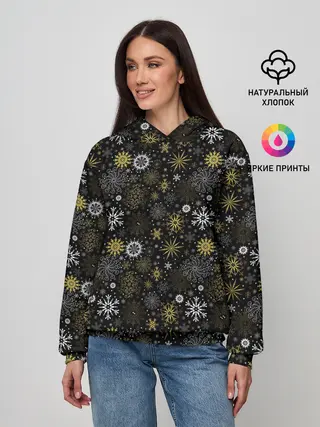 Женское худи / Зимние Узоры