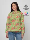 Женское худи / Клубничка паттерн