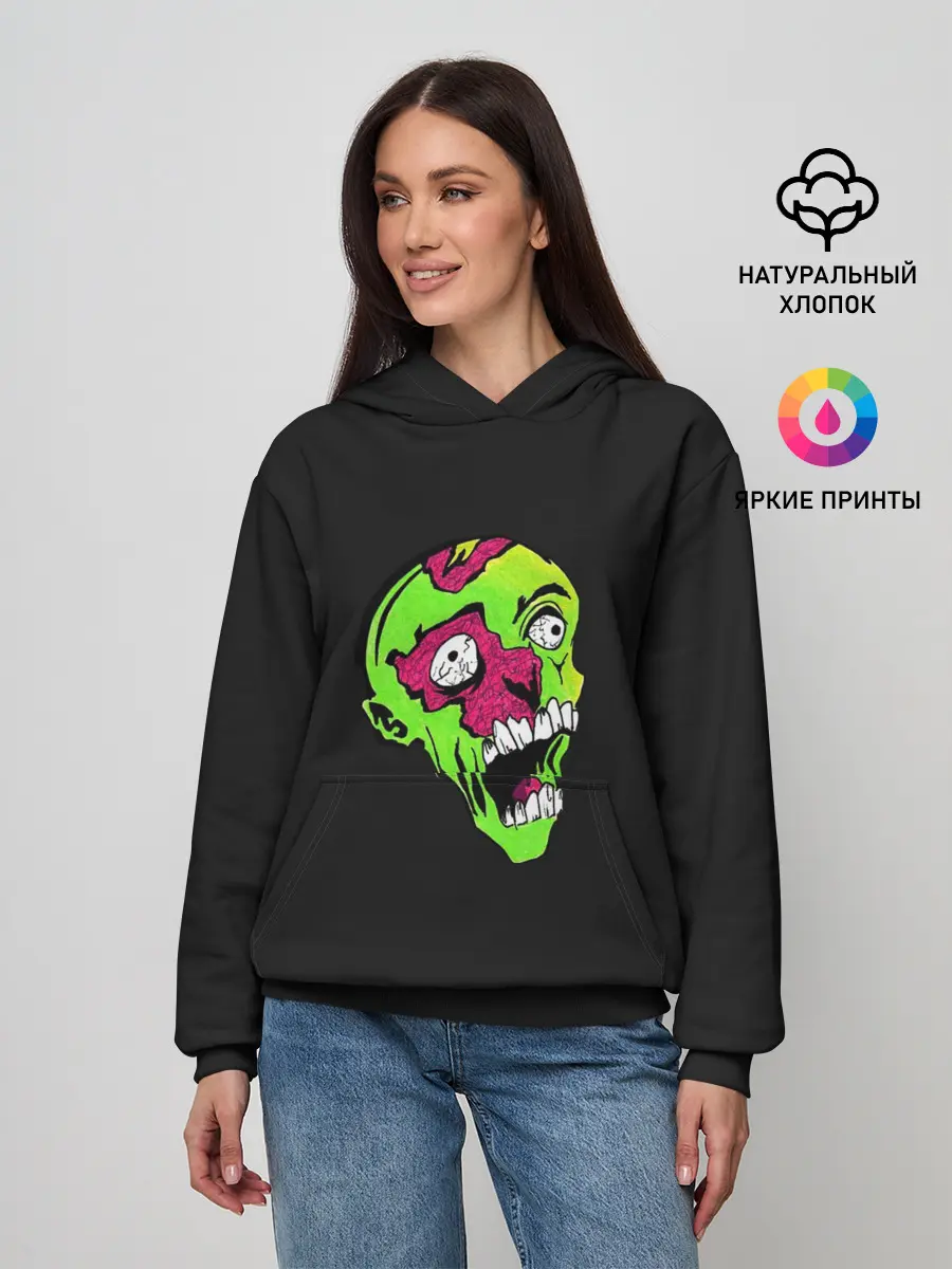 Женское худи / Undead. Cartoon Style