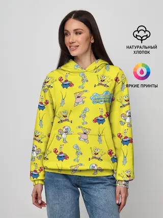 Женское худи / SpongeBob pattern