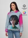 Женское худи / 067 | Розовые брызги