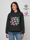Женское худи / Космический Кот Монстр